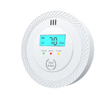 Carbon Monoxide Detector LCD Digital Display Security Protection Gas Detector 1 Pcs