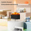 Flame Diffuser Aromaterapi Eterisk Oil Diffuser With Atmosphere Light 300Ml Cool Mist Luftfuktare för Hemmakontor -B 4