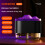 Flame Diffuser Aromaterapi Eterisk Oil Diffuser With Atmosphere Light 300Ml Cool Mist Luftfuktare för Hemmakontor -B 2
