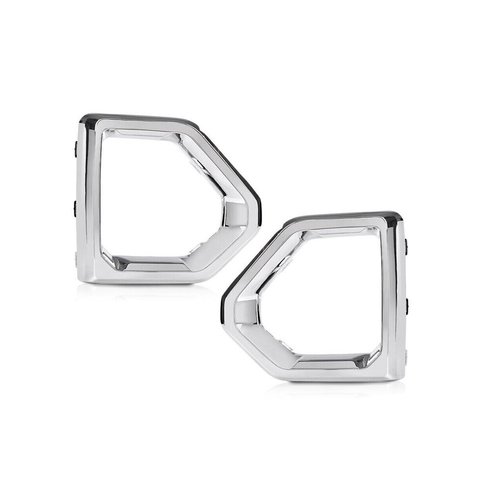 For Sierra 2019-2021 Denali Slt Front Fog Outer Bezel Cover Chrome Set Light 4713499617883