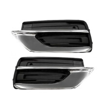1 Paar Auto Voorste Onderste Bumper Roosters Trim Chrome Cover 31663515 31663514 voor  XC90 2019-2022 31663539 31663540