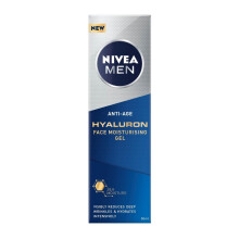 MEN Anti-Age Hyaluron Face Moisturising Gel (50ml), Men's Moisturiser with Hyaluronic Acid and Pro-Retinol, Visibly Reduces Deep Wrinkles, Hydrates,