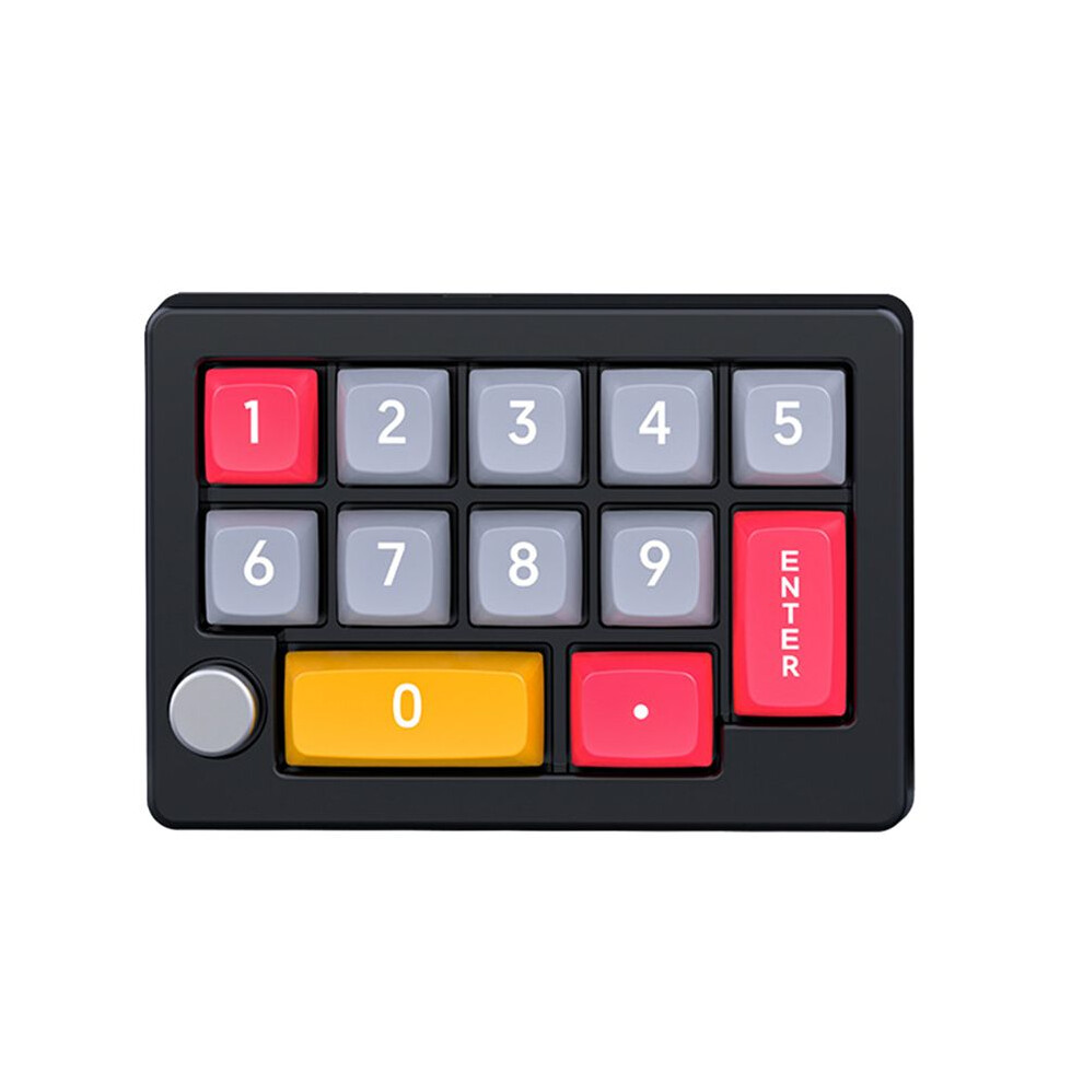 13 Key Macro Programmable Keyboard Fully Hot Swappable Mechanical 7 Color Rgb Gaming Keyboard- Light/Black 4711168961213