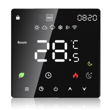 WIFI Graffiti Touchscreen Verwarming Thermostaat Slimme Thermostaat WIFI Zwart 3A Sanitair/Wandophangende Boiler
