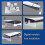 For PS5 Slim Game Console Horizontal Storage Stand Portable Flat Stand with 4 USB2.0  Multi-Function Stand 3
