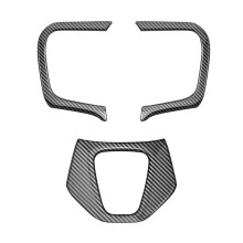 Auto Koolstofvezel Stuurwiel Trim Frame Cover Sticker Auto Innerlijke Accessoires voor Alphard 40 Serie 2023 + LHD