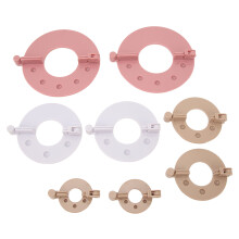 8 Stück Pompom Maker Set für DIY-Wollkunst, 3 Größen, ABS-Material