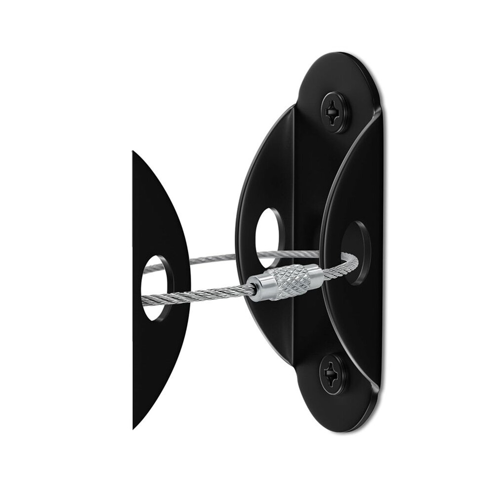 Furniture Anchors (6 Pack) For Baby Proofing, Anti Tip Furniture Anchors Earthquake Straps Resistant To 400 Lbs, Black