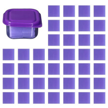 Colla per Pittura Argilla con Scatola Ricamo Fango per Perforazione Pittura 5D Accessori per Perforazione Cera Punteggia Arte DIY Viola