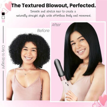 Upgraded Hair Straightener Attachment for Airwrap HS01 HS05 HS08, Gentle Airflow Smooth Nozzle for Air Wrap