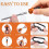 18Pcs Bit Holder Keychains,1/4 3/8 1/2in Socket Drill Nut Bit Holders Portable Hex Shank Screwdrivers Adapters and Lock 4