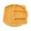 Piatto in silicone per bambini con posate, 3 scomparti, Giallo 16