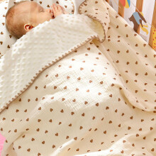 Babydecke mit gepunkteter Rückseite, niedlicher