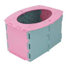 Faltbarer pinker Töpfchentrainingsstuhl, tragbarer ABS-Sitz 19,5x24,5x15cm