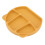 Piatto in silicone per bambini con posate, 3 scomparti, Giallo 15