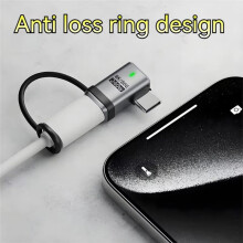 240 W Metall-USB-Typ-C-Adapter, 80 Gbit/S, OTG, 8K-Video, LED-Anzeige, Anti-Verlust, Schnelles Aufladen, USB-C-Konverter A