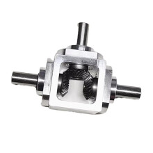Small 1:1 T Type Commutator Shaft Diameter 10mm Right Angle Drive Gearbox Bevel Gearbox Rotation Reverse Dual