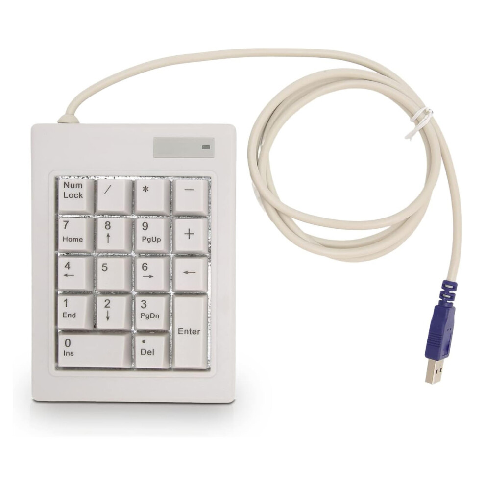 Sleek Design Mechanical Numeric Keypad, Portable Keypad For Windows Mac Os, Extended Layout, Ergonomic Number Keyboard With High-Quality Keycaps, 9004841532264