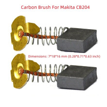 2 Stück Carbonbürsten für Makita GA9050 GA9067 9069 Winkelschleifer CB204 CB-204 für Elektrowerkzeug-Poliermaschinen Zubehörset