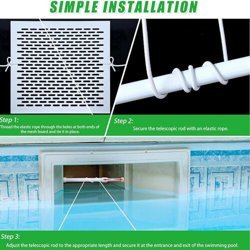 Pool Skimmer Blocker, Shield, Leaf Protection Net for Pool Skimmer 1