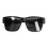 Oversized PC-Sonnenbrille Oversize passt über Brillen UV-Schutz Anti-UVA UVB Schwarz 7