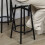 Homcom HOMCOM 5 Piece Bar Table and Stools Set with Metal Frame Grey 7