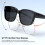 Oversized PC-Sonnenbrille Oversize passt über Brillen UV-Schutz Anti-UVA UVB Schwarz 12