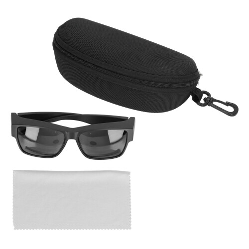 Oversized PC-Sonnenbrille Oversize passt über Brillen UV-Schutz Anti-UVA UVB Schwarz 1