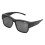 Oversized PC-Sonnenbrille Oversize passt über Brillen UV-Schutz Anti-UVA UVB Schwarz 1
