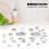 Mini Ceramic Dollhouse Tea Cup Set 12 pcs, 4.6cm, Decorative 9