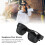 Oversized PC-Sonnenbrille Oversize passt über Brillen UV-Schutz Anti-UVA UVB Schwarz 6