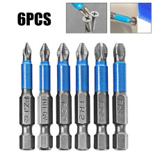 Ensemble de 6 pièces pour outils manuels professionnels 50mm de tournevis électriques à impact