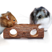(As show, One size) QQDD Hamster and Gerbil Log Chew Toy, Chinese Fir Log compatible with Lumberjack Hammies, Great