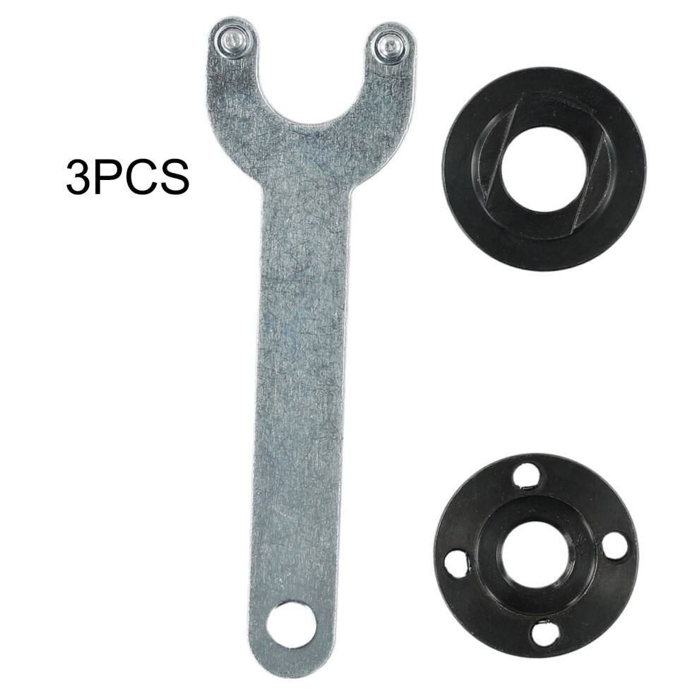 Thread Replacement Angle Grinder Metal Pressure Plate Inner Outer Flange Nut Set Tools For Spindle Thread With Wrench Tool 6935161420807