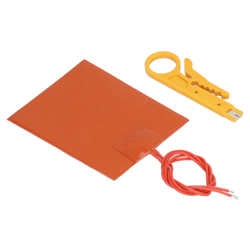 Silicone Rubber Heating Mat 12V 20W Safe Flexible High Dielectric 250C