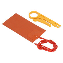 Silicone Rubber Heating Pad 12V 15W 50x100mm Flexible Heat Mat