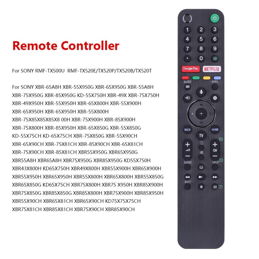 For Sony Sony Voice Tv Remote Control Rmf-Tx500u Rmf-Tx500p Rmf-Tx520p 6935161575057