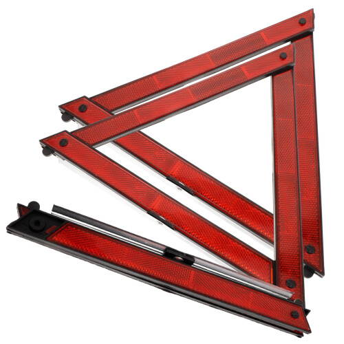 3pcs Reflective Warning Triangle for Cars  Visibility Road Safety Tool