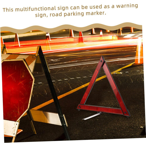 3pcs Reflective Warning Triangle for Cars  Visibility Road Safety Tool 1