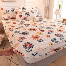 Mattress Topper AirPermeable Bed Pad Thicken Quilted Mattress Cover King/Queen 90x200x30 Cm Fitted Color Style 22
