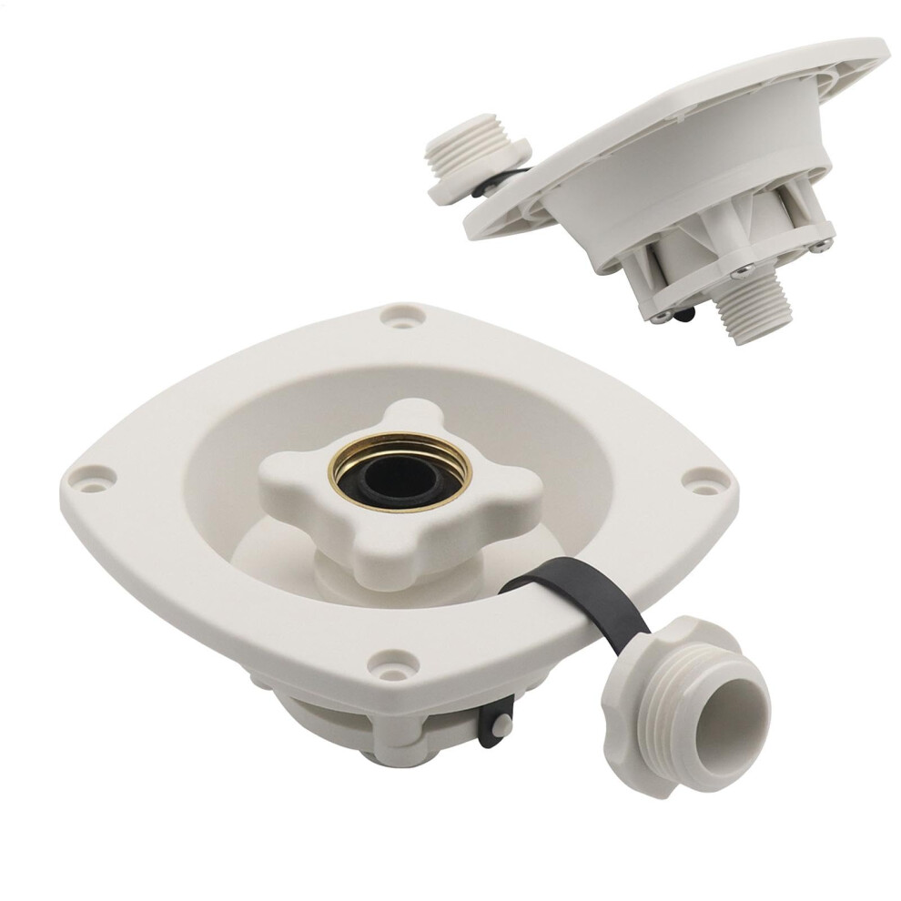 Rv Water Inlet Connection City Water Connection For Motorhome Camping Car Water Connection Fittings Water Tank Hose Filler For Marine White 9347817965346