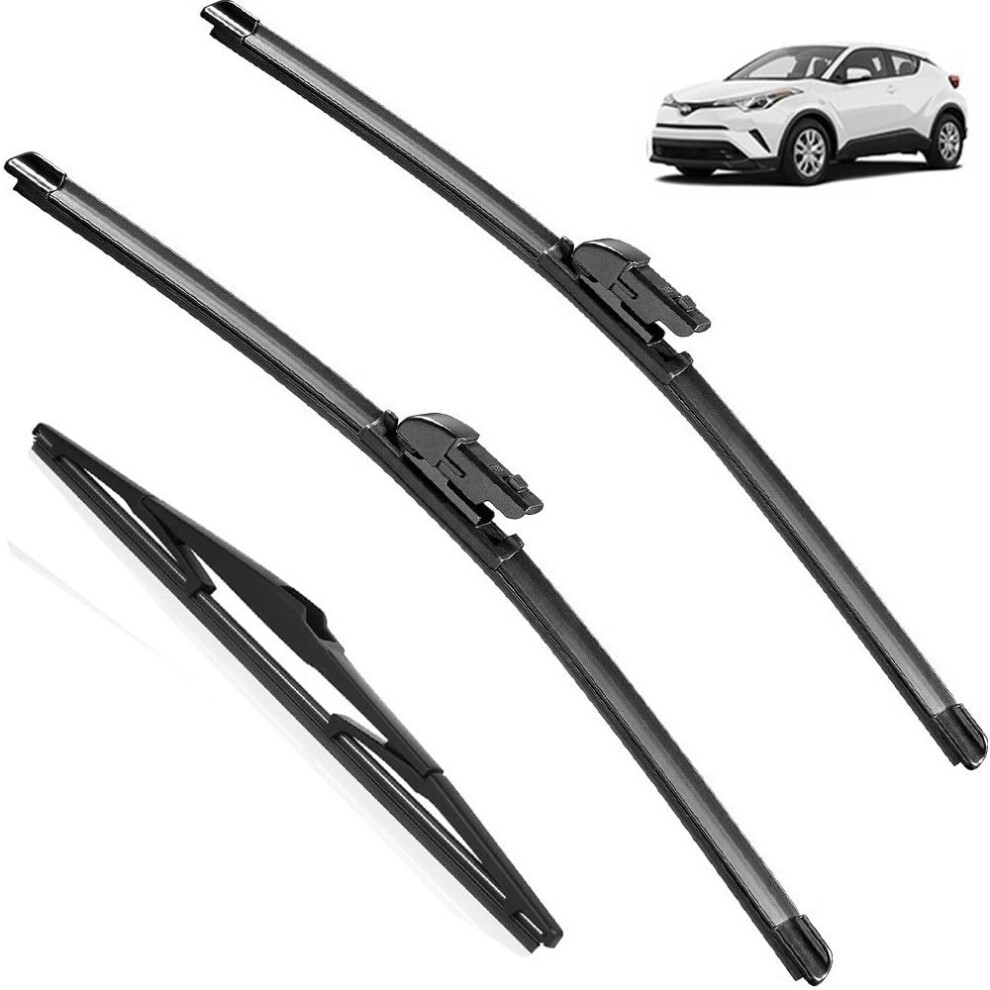 Lhd Rhd Wiper Blades Set For Toyota Chr 2016 (Front Rear, Rhd) 9426802605013