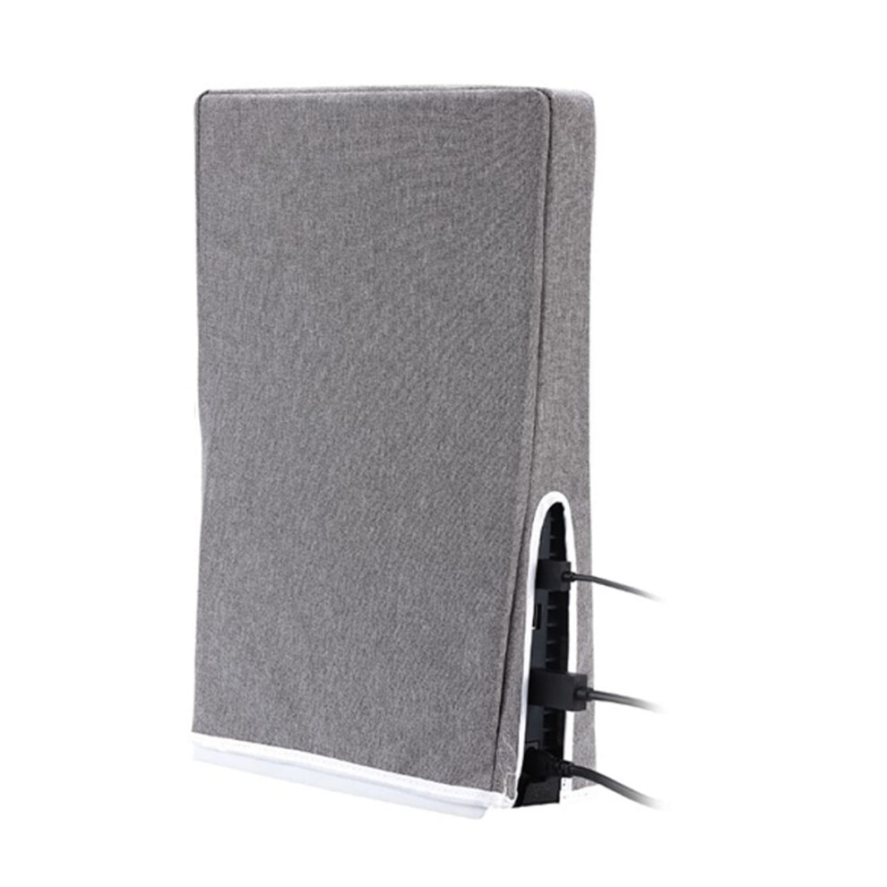 Game Console Dust Cover Oxford Cloth Vertical Dust Cover For Ps5 () Grey/Gray 9347817965544