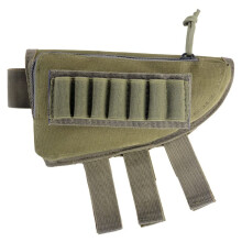 Tactical Cheek Rest Riser Buttstock Cover Molle Bullets Ammunition Pouch Bag Ammo Shell Reload Carrier Cartridges Holder Shooting Gear Ref: 7574
