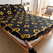 Mattress Topper AirPermeable Thickened Quilted Cover King Queen Fitted Bed Sheet 180x200x30 Color Style 5