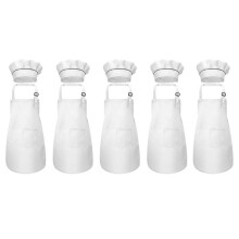 Juego de 10 piezas de delantal y gorro de chef para niños. Delantal infantil ajustable, ideal para cocinar y hornear.