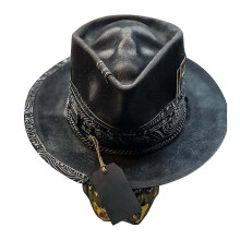 Sombrero de vaquero para hombre, estilo punk, sombrero western, sombrero de calavera