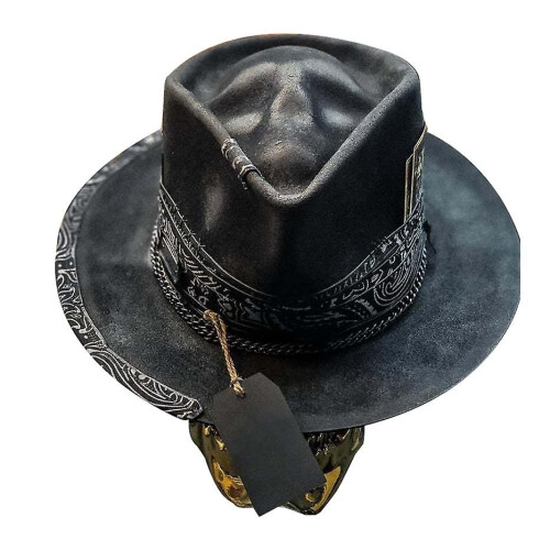 Ανδρικό Καπέλο Cowboy, Στυλ Punk, Western, Καπέλο Skull