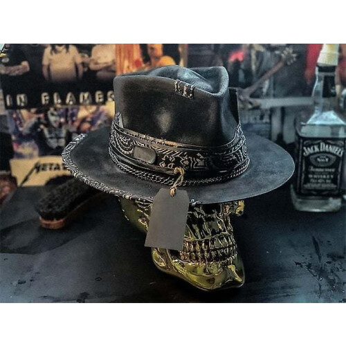 Ανδρικό Καπέλο Cowboy, Στυλ Punk, Western, Καπέλο Skull 2