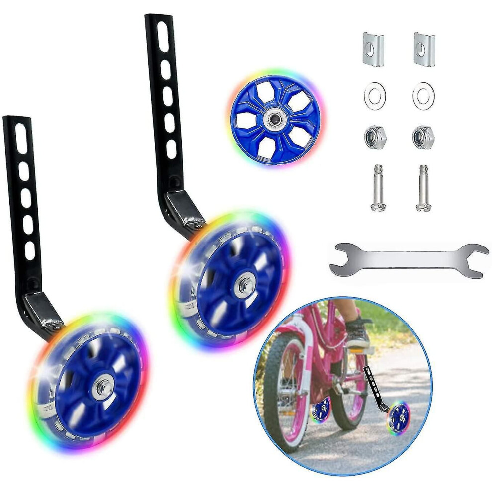 Universal Training Wheels Stabilisers For Childs Bike Bicycle Support Wheels For 12-20 Inches Bikes